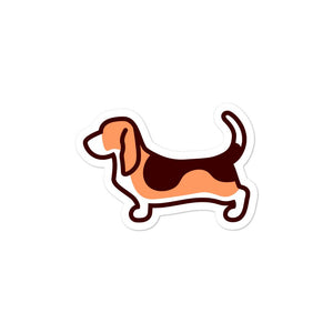 Basset Hound Bubble-free stickers - Cute Dose