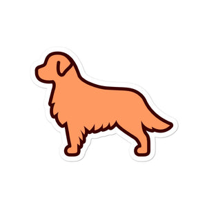 Golden Retriever Bubble-free stickers - Cute Dose