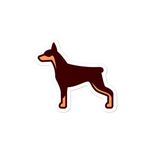 Doberman Bubble-free stickers - Cute Dose