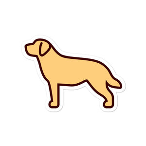 Labrador - Yellow Bubble-free stickers - Cute Dose