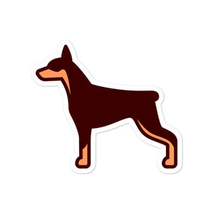 Doberman Bubble-free stickers - Cute Dose