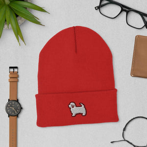 Maltese Cuffed Beanie - Cute Dose