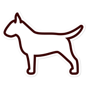 Bull Terrier Bubble-free stickers - Cute Dose