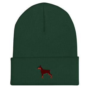 Doberman Cuffed Beanie - Cute Dose