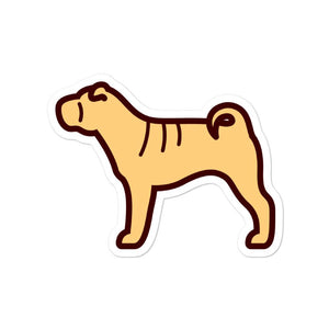 Shar Pei Bubble-free stickers - Cute Dose