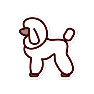 Poodle Bubble-free stickers - Cute Dose