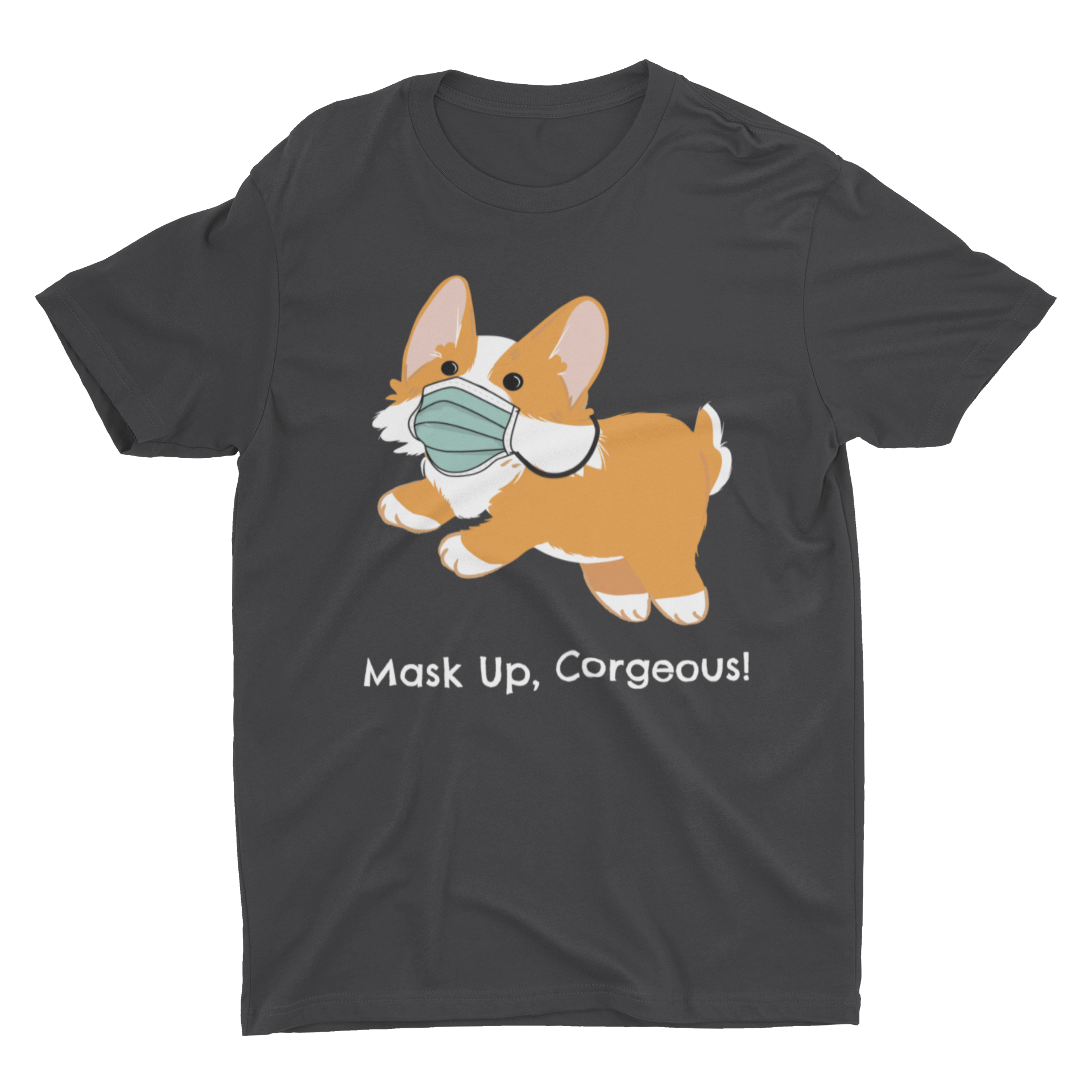 Mask Up Corgeous Unisex Jersey Short-Sleeve T-Shirt - Cute Dose