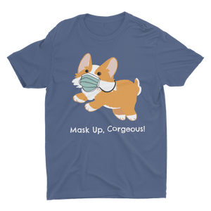 Mask Up Corgeous Unisex Jersey Short-Sleeve T-Shirt - Cute Dose