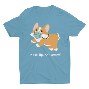 Mask Up Corgeous Unisex Jersey Short-Sleeve T-Shirt - Cute Dose