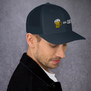 Brews On First Trucker Cap - Cute Dose